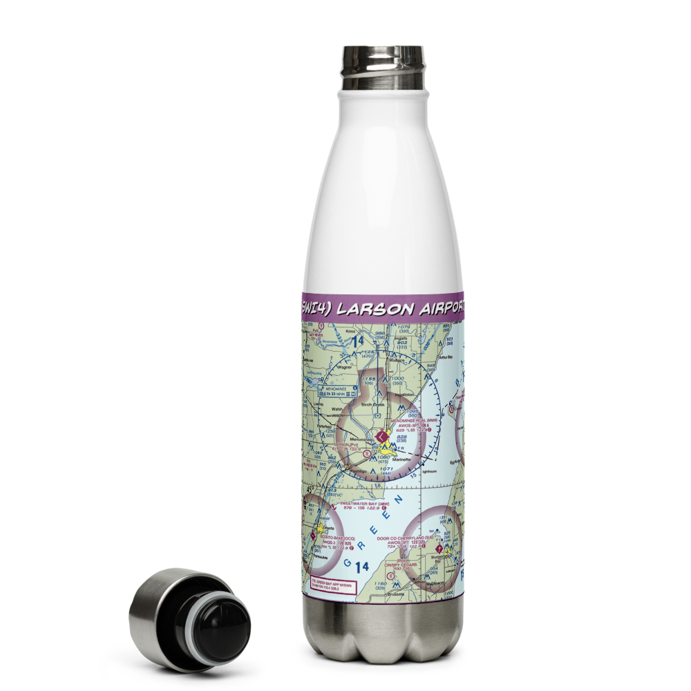 Larson Airport (5WI4) VFR Sectional Water Bottle 