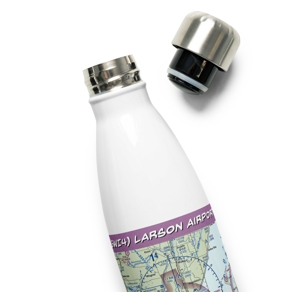 Larson Airport (5WI4) VFR Sectional Water Bottle 