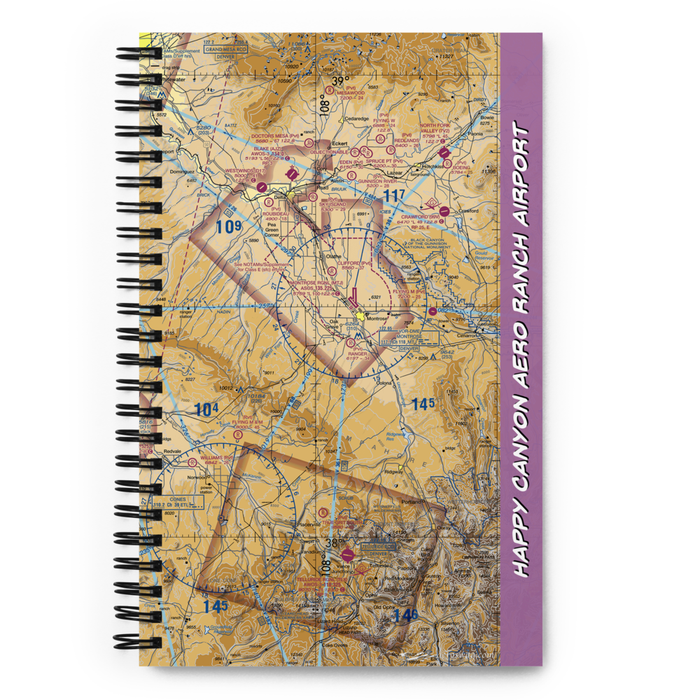 Happy Canyon Aero Ranch Airport (US-0072) VFR Sectional Notebook 