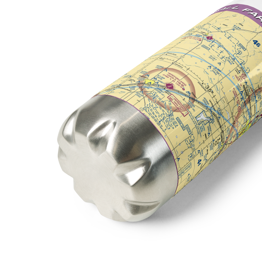 Kimball Farm Service Inc Airport (5XS2) VFR Sectional Water Bottle 