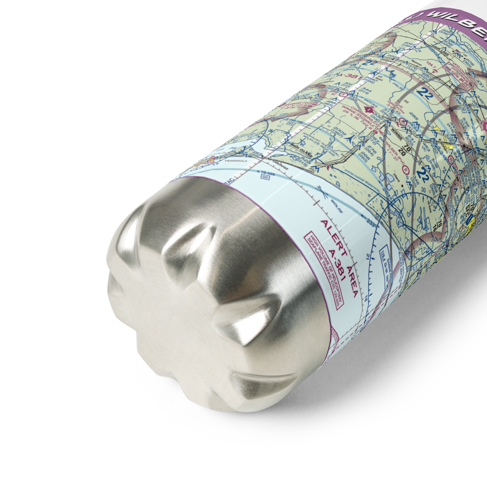 Wilber Farms Airport (5XS3) VFR Sectional Water Bottle 