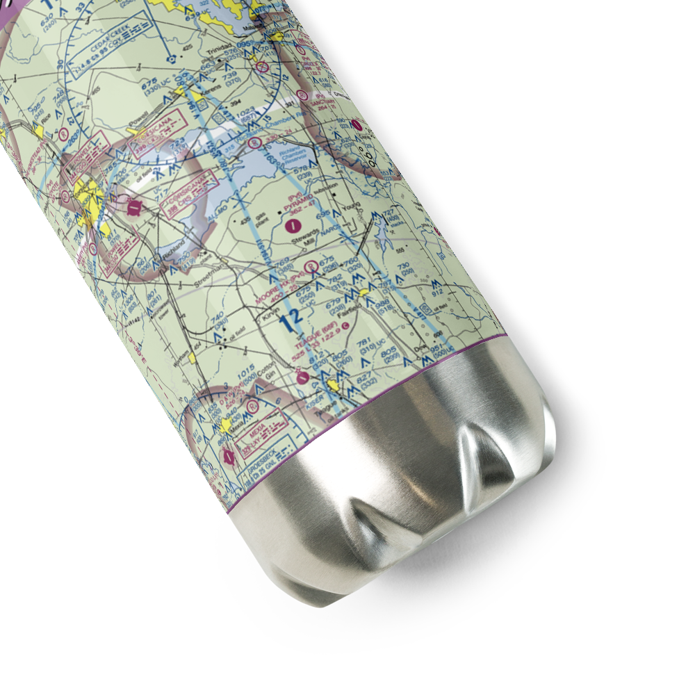 Byrt Airport (5XS9) VFR Sectional Water Bottle 