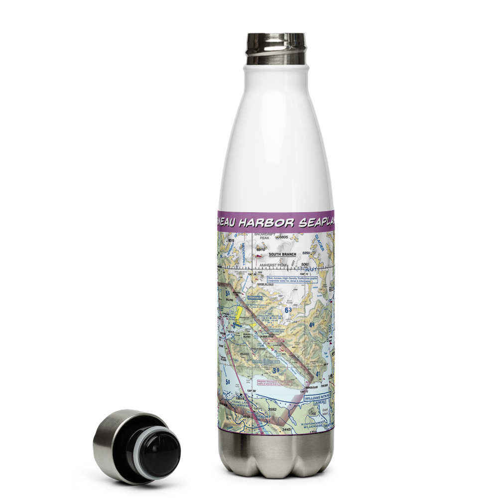 Juneau Harbor Seaplane Base (5Z1) VFR Sectional Water Bottle 