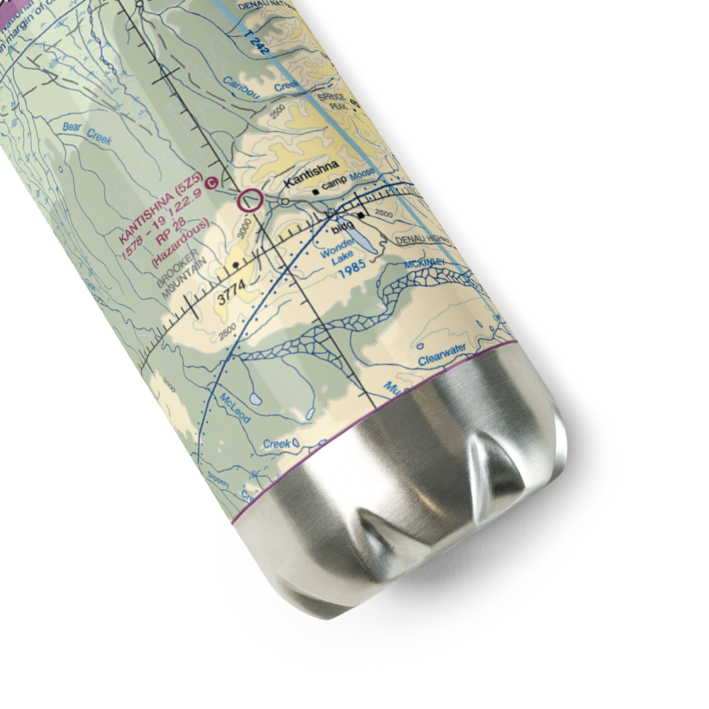 Kantishna Airport (5Z5) VFR Sectional Water Bottle 
