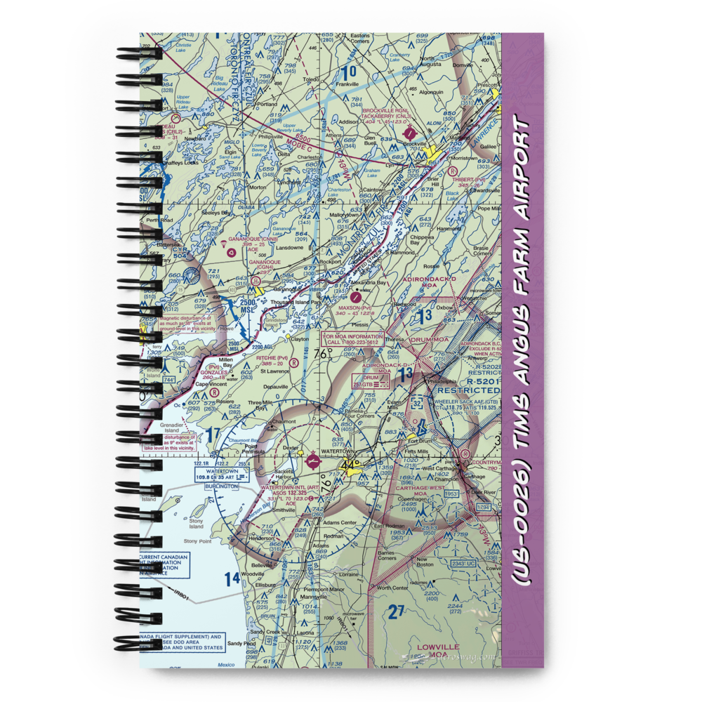 Tims Angus Farm Airport (US-0026) VFR Sectional Notebook 