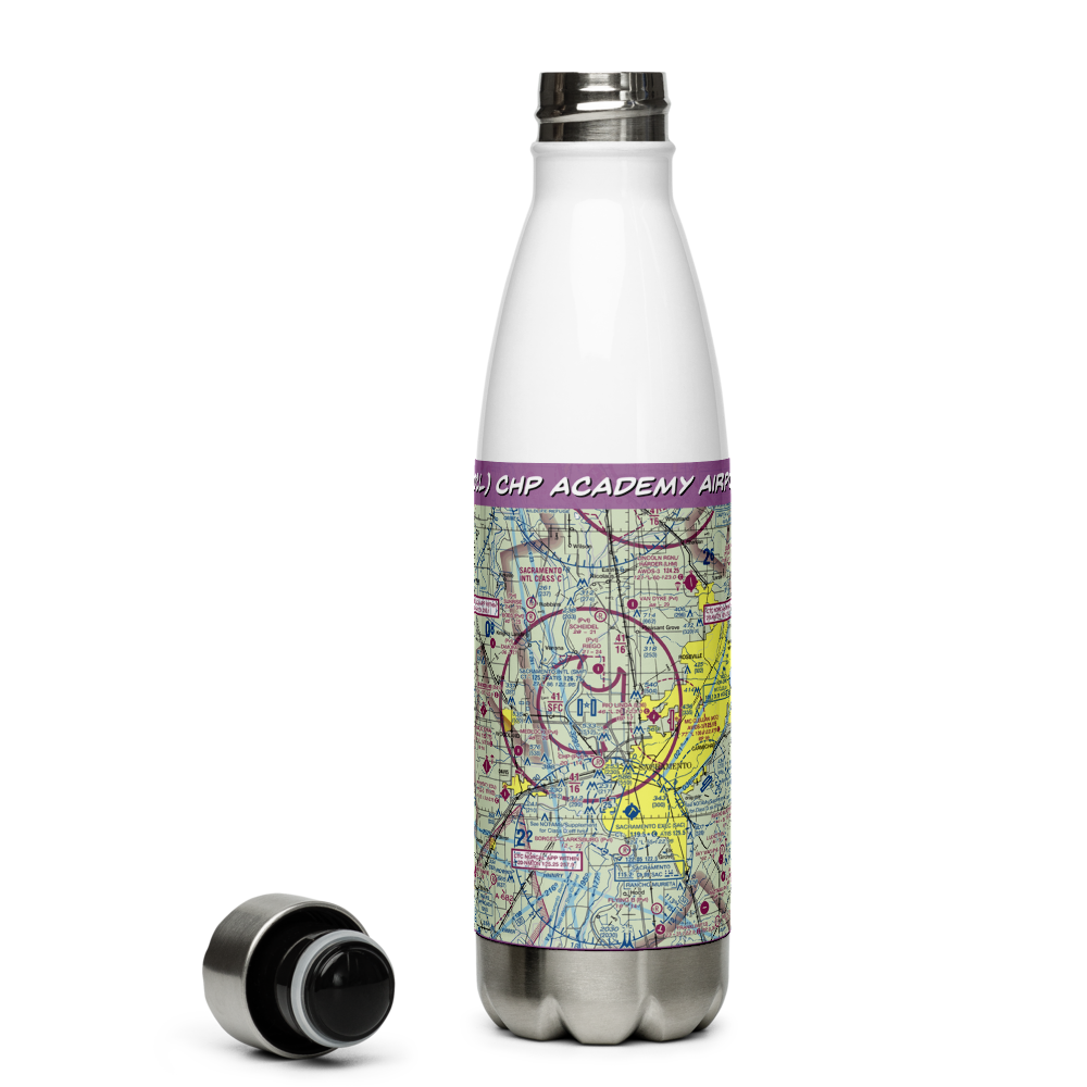 CHP Academy Airport (60CL) VFR Sectional Water Bottle 