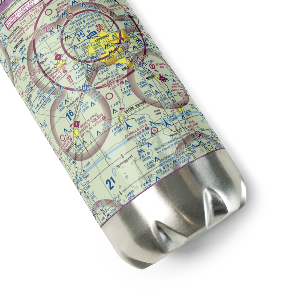 Skyway Estates Airport (60G) VFR Sectional Water Bottle 