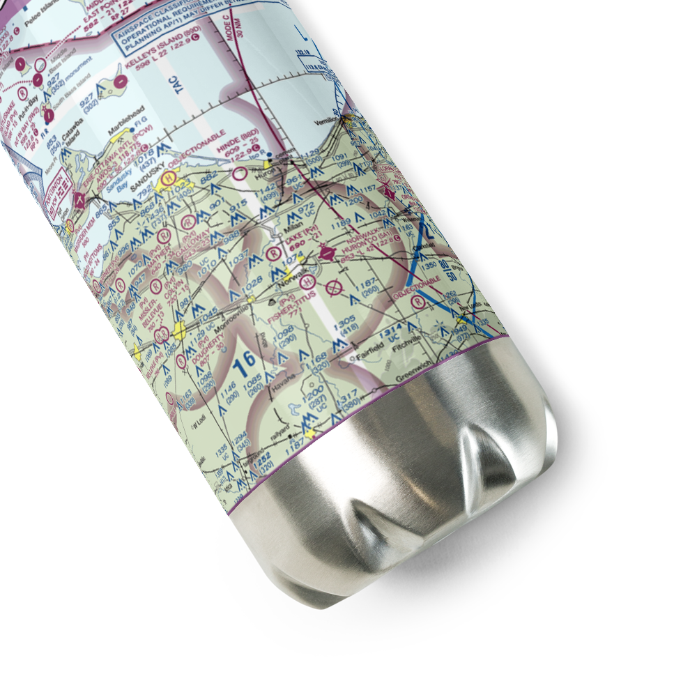 Zorn Acres Airport (60OI) VFR Sectional Water Bottle 
