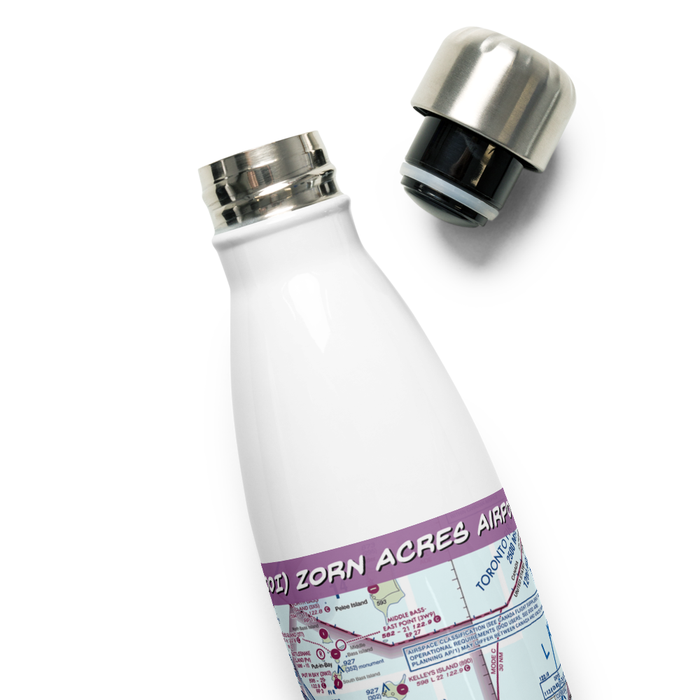 Zorn Acres Airport (60OI) VFR Sectional Water Bottle 