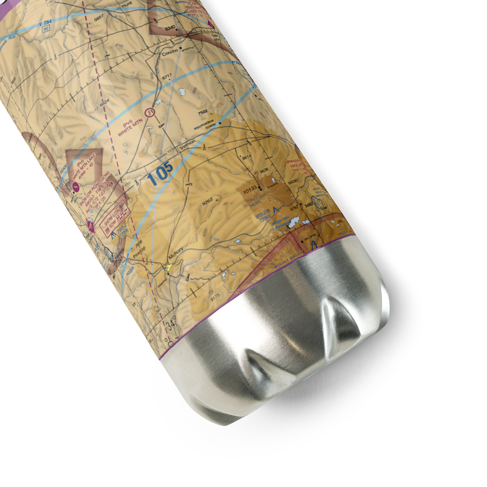 White Mountain Ultralightport (61AZ) VFR Sectional Water Bottle 