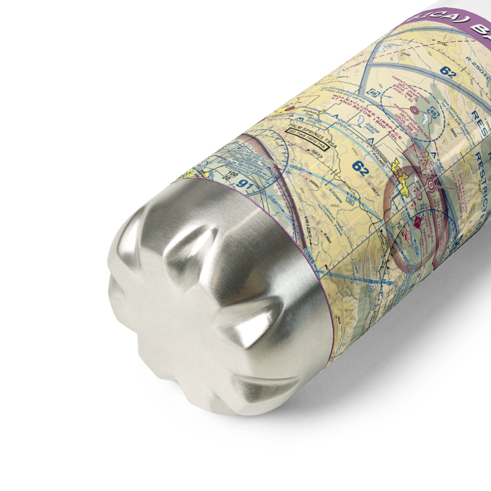 Bauer Airport (61CA) VFR Sectional Water Bottle 