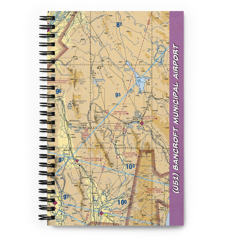 Bancroft Municipal Airport (U51) VFR Sectional Notebook 