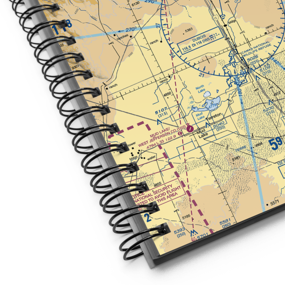 Dubois Municipal Airport (U41) VFR Sectional Notebook 