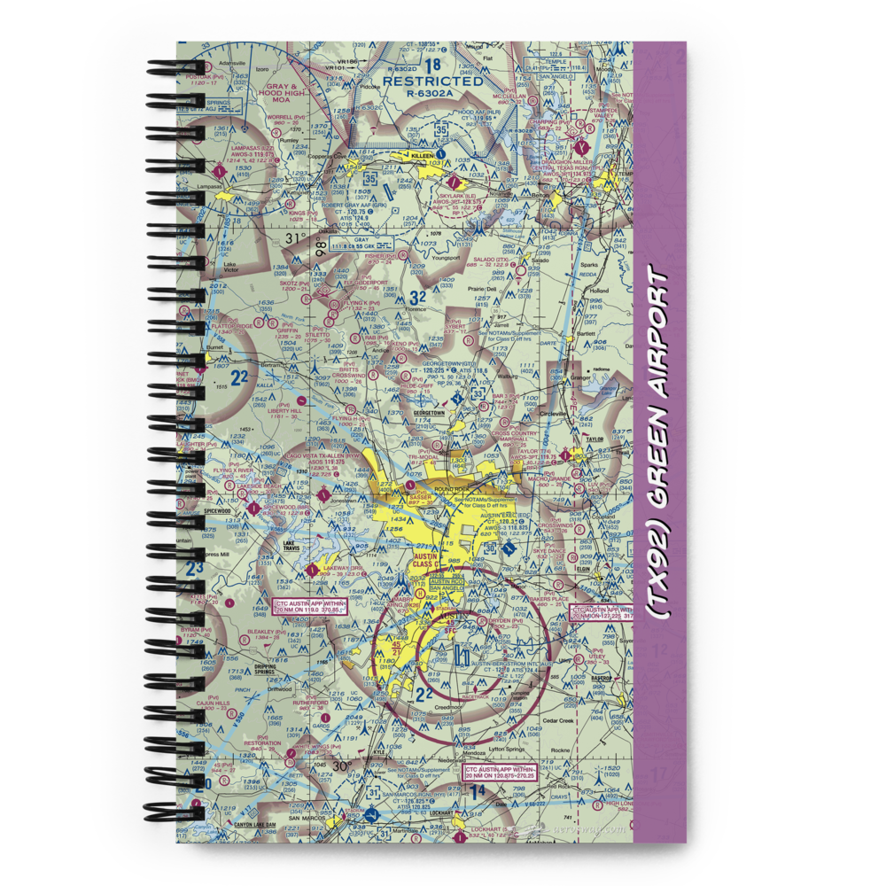 Green Airport (TX92) VFR Sectional Notebook 