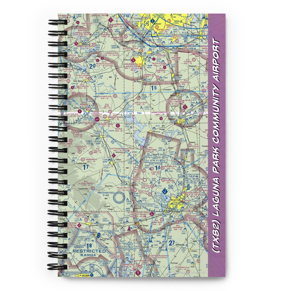 Laguna Park Community Airport (TX82) VFR Sectional Notebook 
