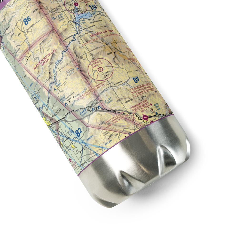 Flying S Ranch Airport (62CL) VFR Sectional Water Bottle 