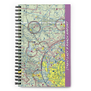 Lazy 9 Ranch Airport (TX64) VFR Sectional Notebook