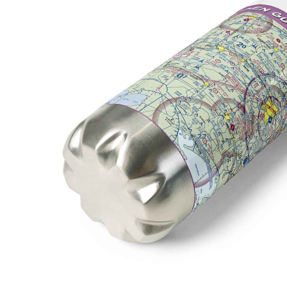 Ken Guidry Nr 4 Airport (62LA) VFR Sectional Water Bottle 