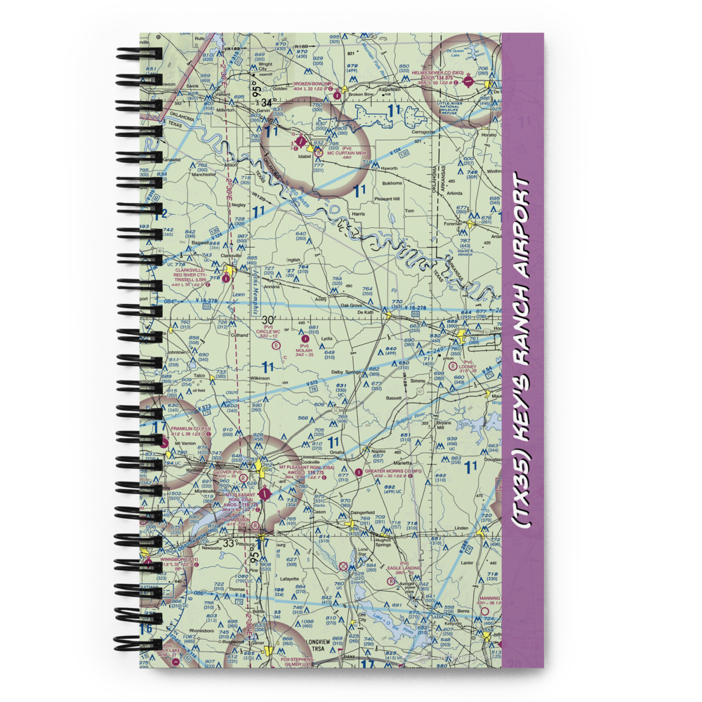 Key's Ranch Airport (TX35) VFR Sectional Notebook 