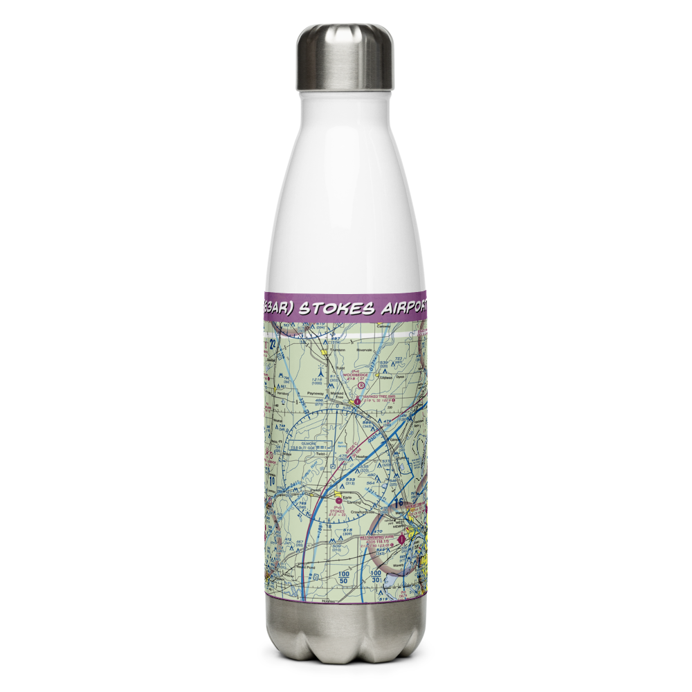 Stokes Airport (63AR) VFR Sectional Water Bottle 