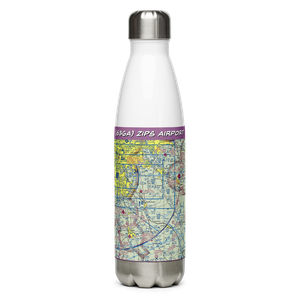 Zips Airport (63GA) VFR Sectional Water Bottle