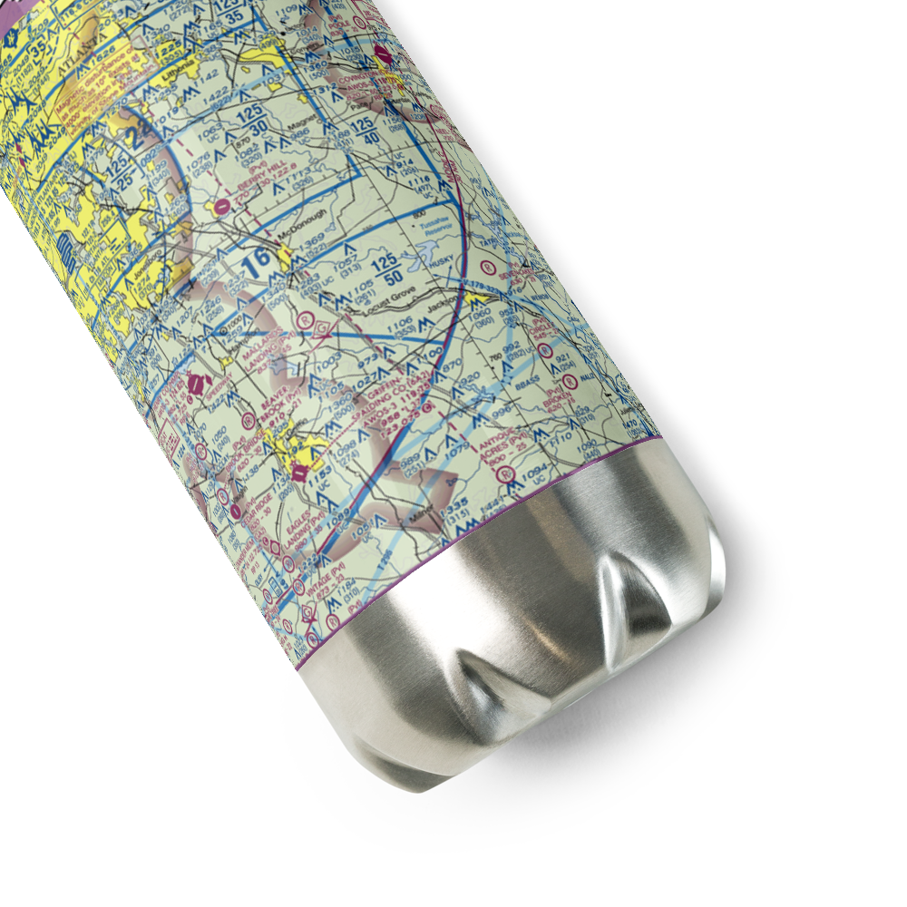 Zips Airport (63GA) VFR Sectional Water Bottle 