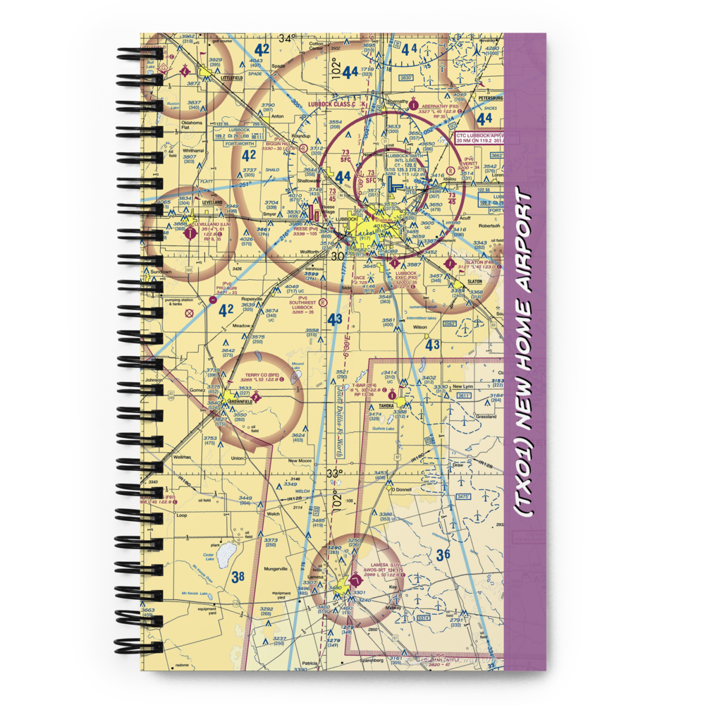 New Home Airport (TX01) VFR Sectional Notebook 