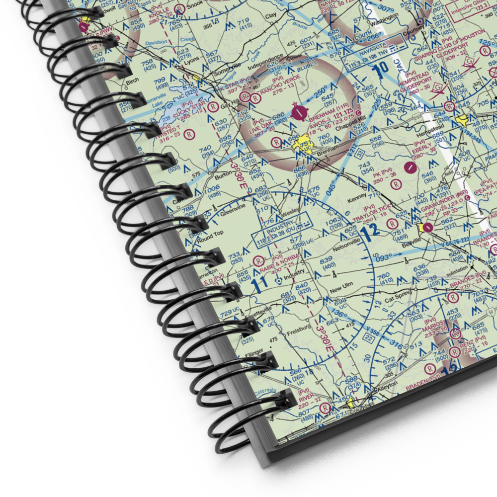 Bridle Ridge Airport (TS87) VFR Sectional Notebook 