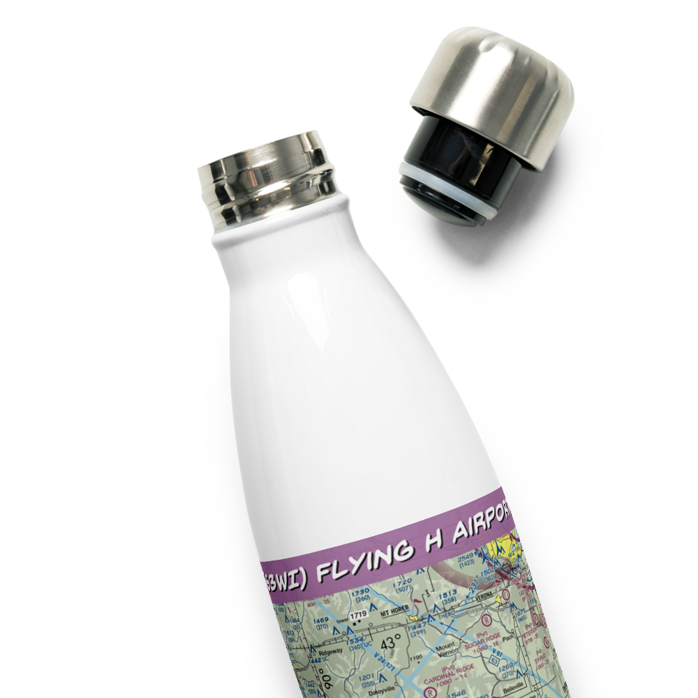 Flying H Airport (63WI) VFR Sectional Water Bottle 