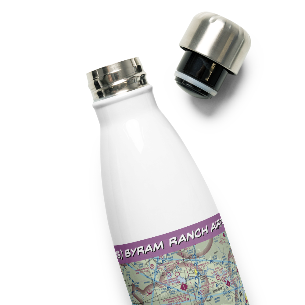 Byram Ranch Airport (63XS) VFR Sectional Water Bottle 