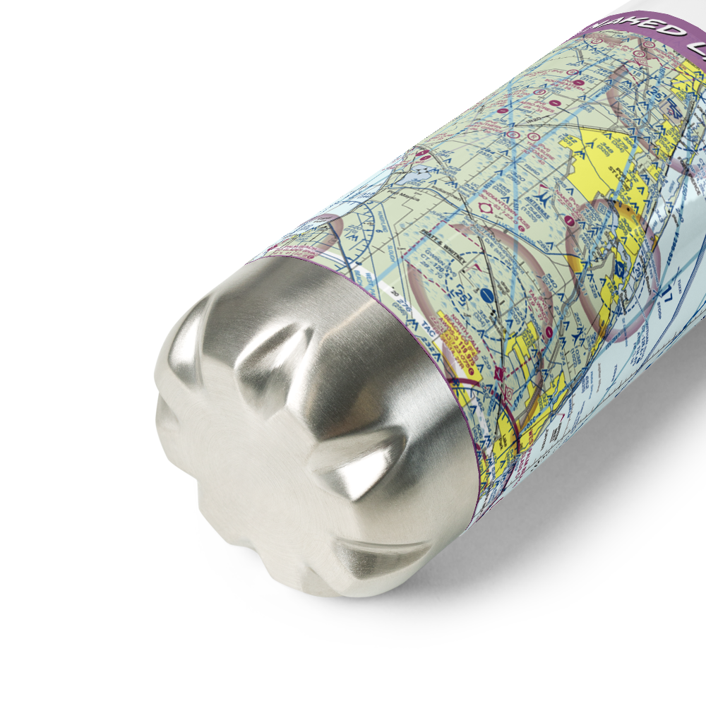 Naked Lady Ranch Airport (64FA) VFR Sectional Water Bottle 