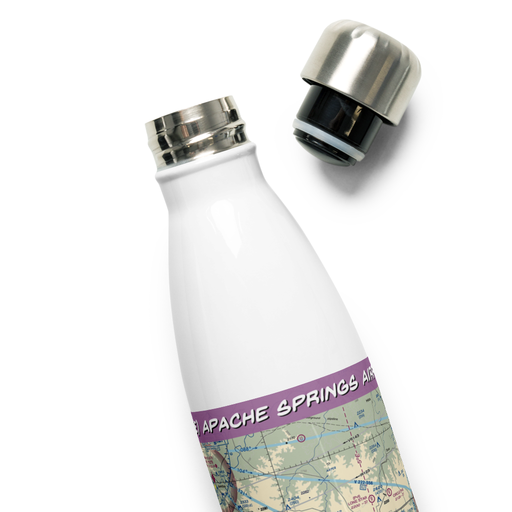 Apache Springs Airport (64TE) VFR Sectional Water Bottle 
