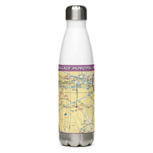 Wallace Municipal Airport (64V) VFR Sectional Water Bottle