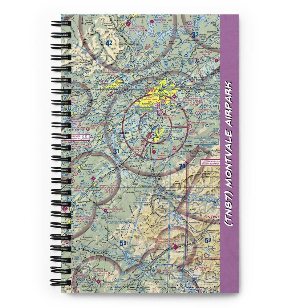 Montvale Airpark (TN87) VFR Sectional Notebook 