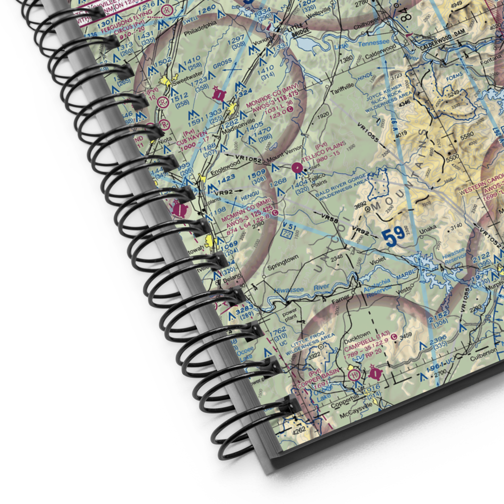 Montvale Airpark (TN87) VFR Sectional Notebook 