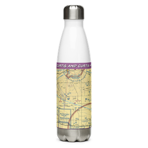 Curtis and Curtis Airport (65NM) VFR Sectional Water Bottle