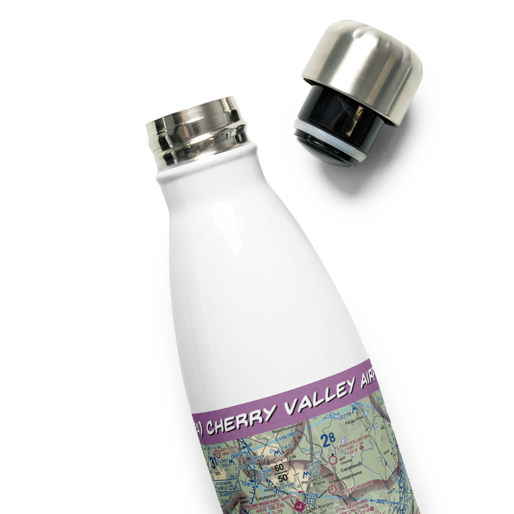 Cherry Valley Airport (65PA) VFR Sectional Water Bottle 