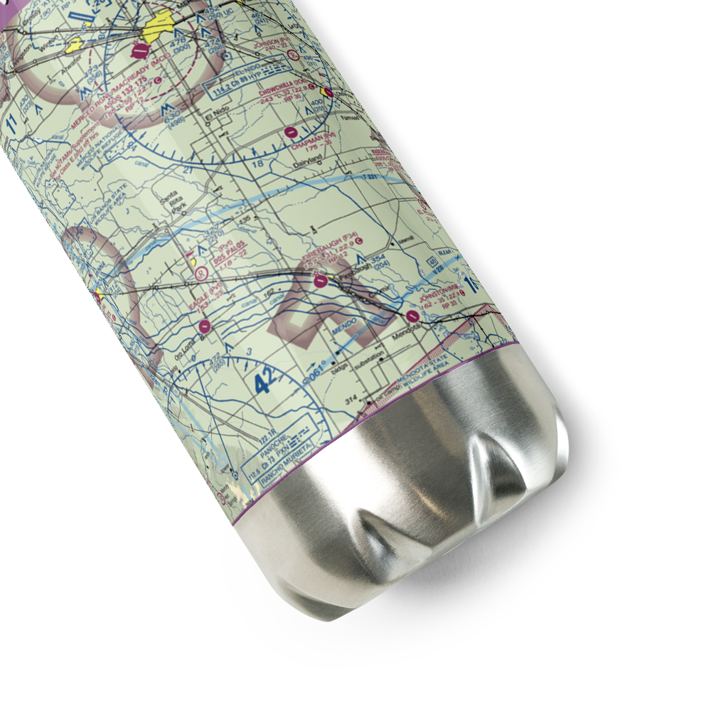 Triangle T Ranch Airport (66CL) VFR Sectional Water Bottle 