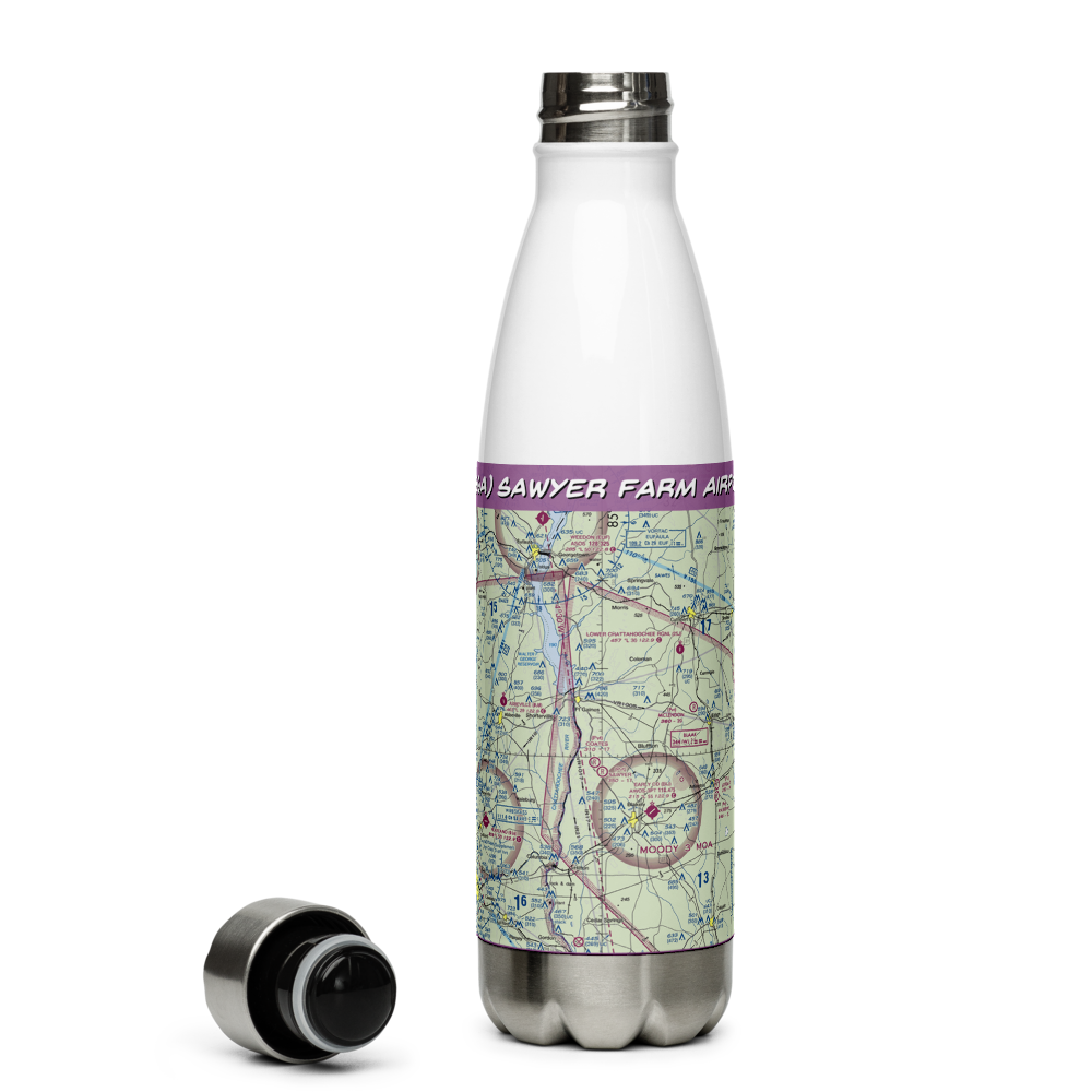 Sawyer Farm Airport (66GA) VFR Sectional Water Bottle 
