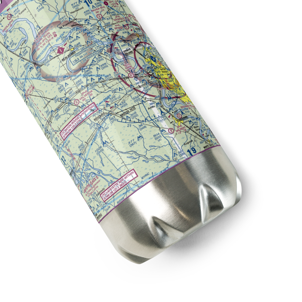 Schexnayder Airport (66LA) VFR Sectional Water Bottle 
