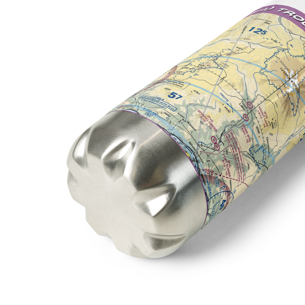 Trout Lake Airport (66WA) VFR Sectional Water Bottle 