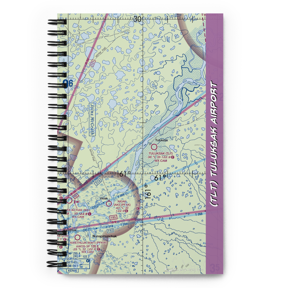 Tuluksak Airport (TLT) VFR Sectional Notebook 