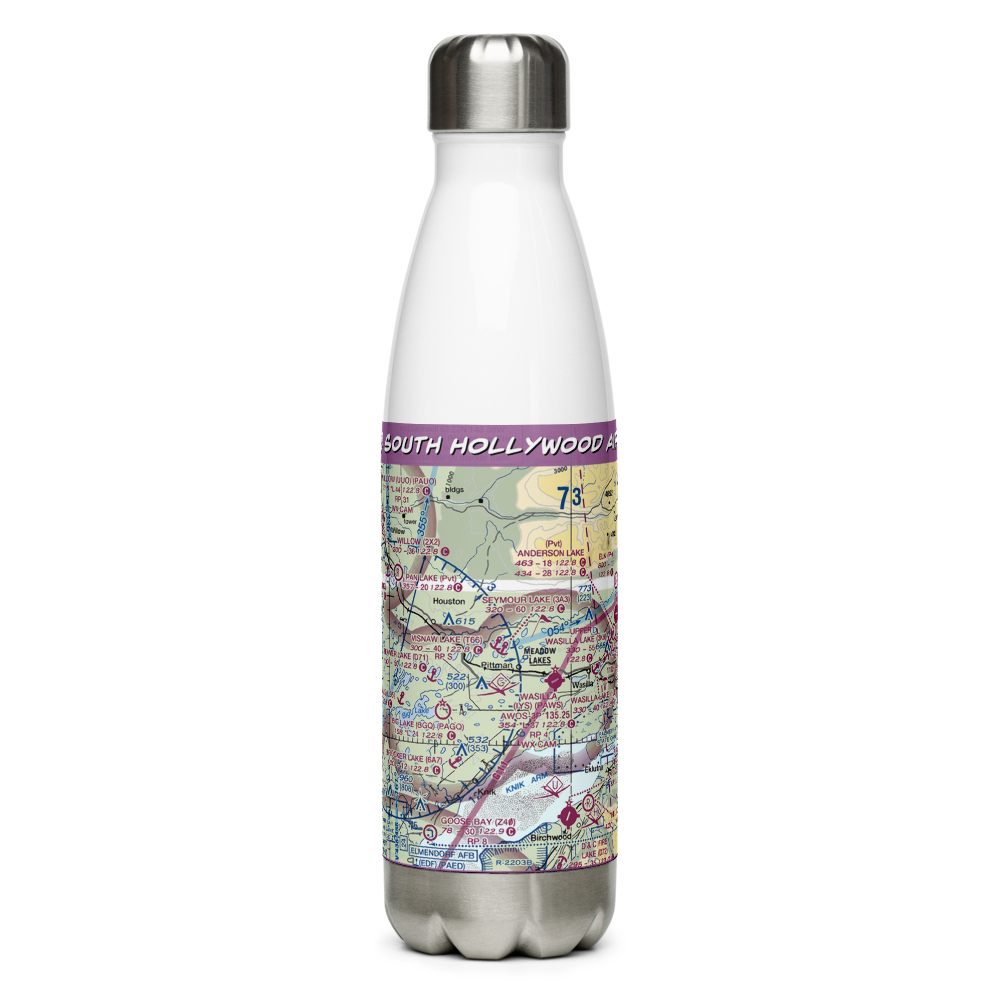 South Hollywood Airport (67AK) VFR Sectional Water Bottle 