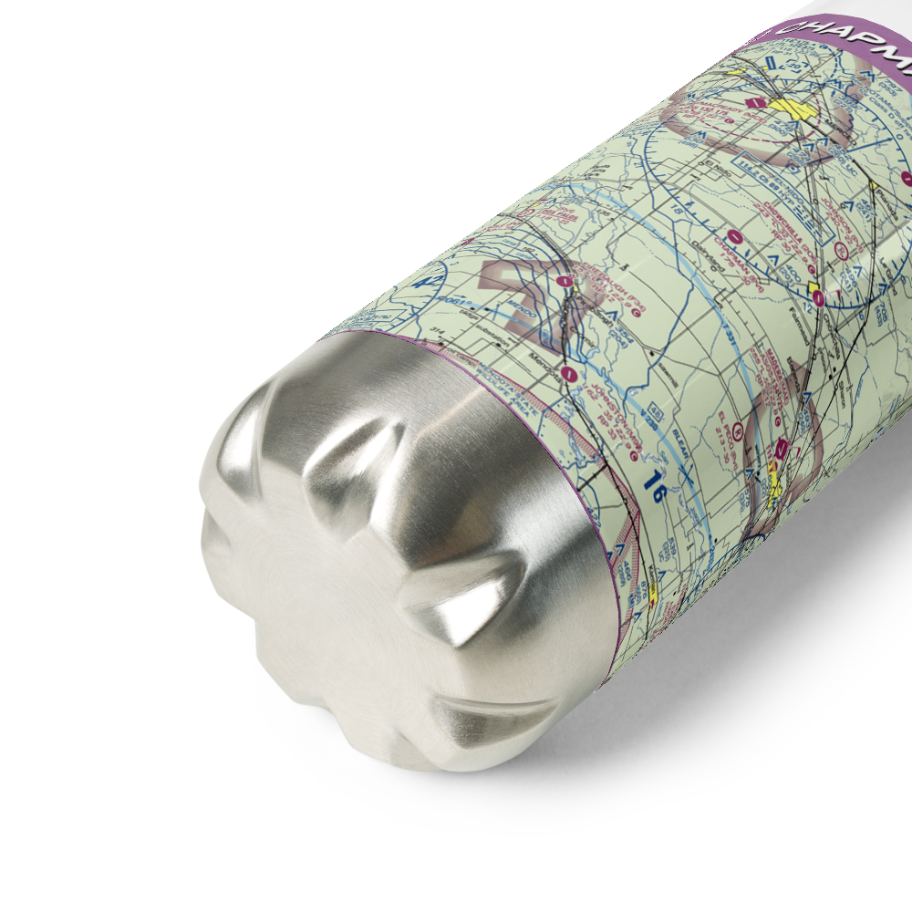 Chapman Farms Airport (67CA) VFR Sectional Water Bottle 