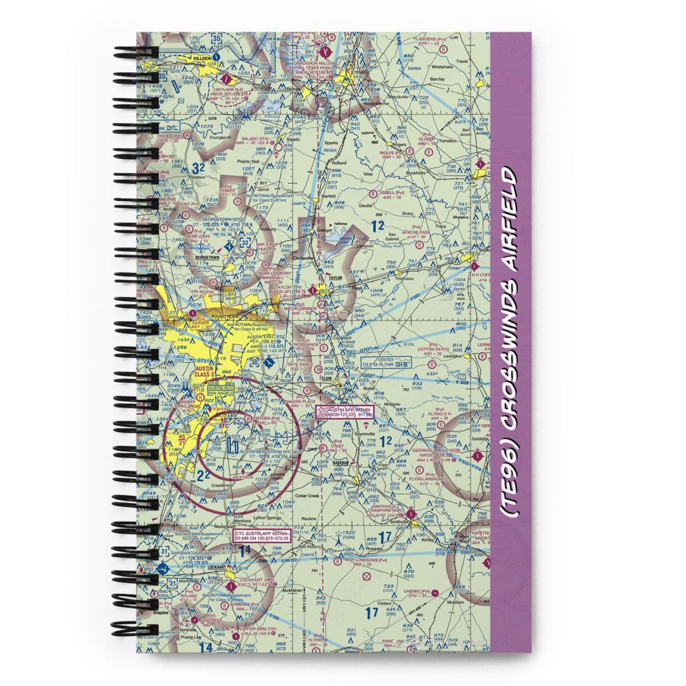 Crosswinds Airfield (TE96) VFR Sectional Notebook 