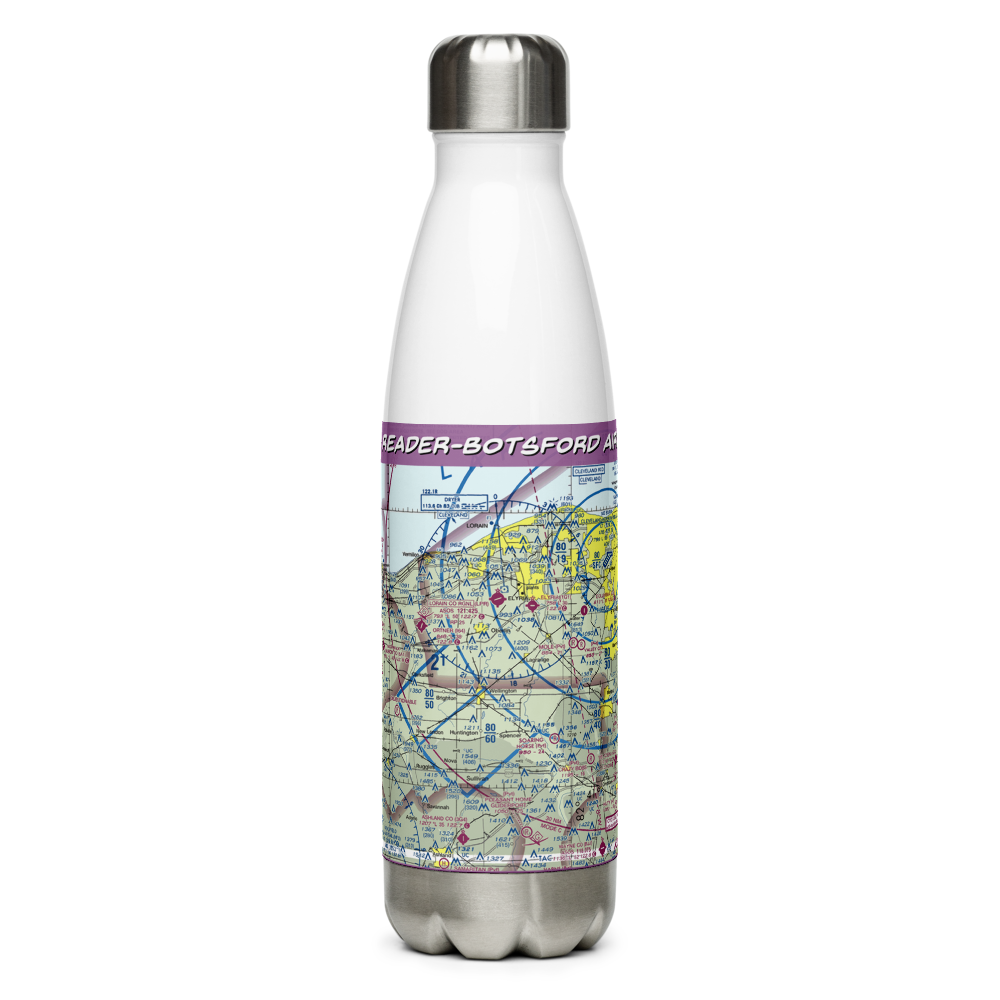Reader-Botsford Airport (67D) VFR Sectional Water Bottle 