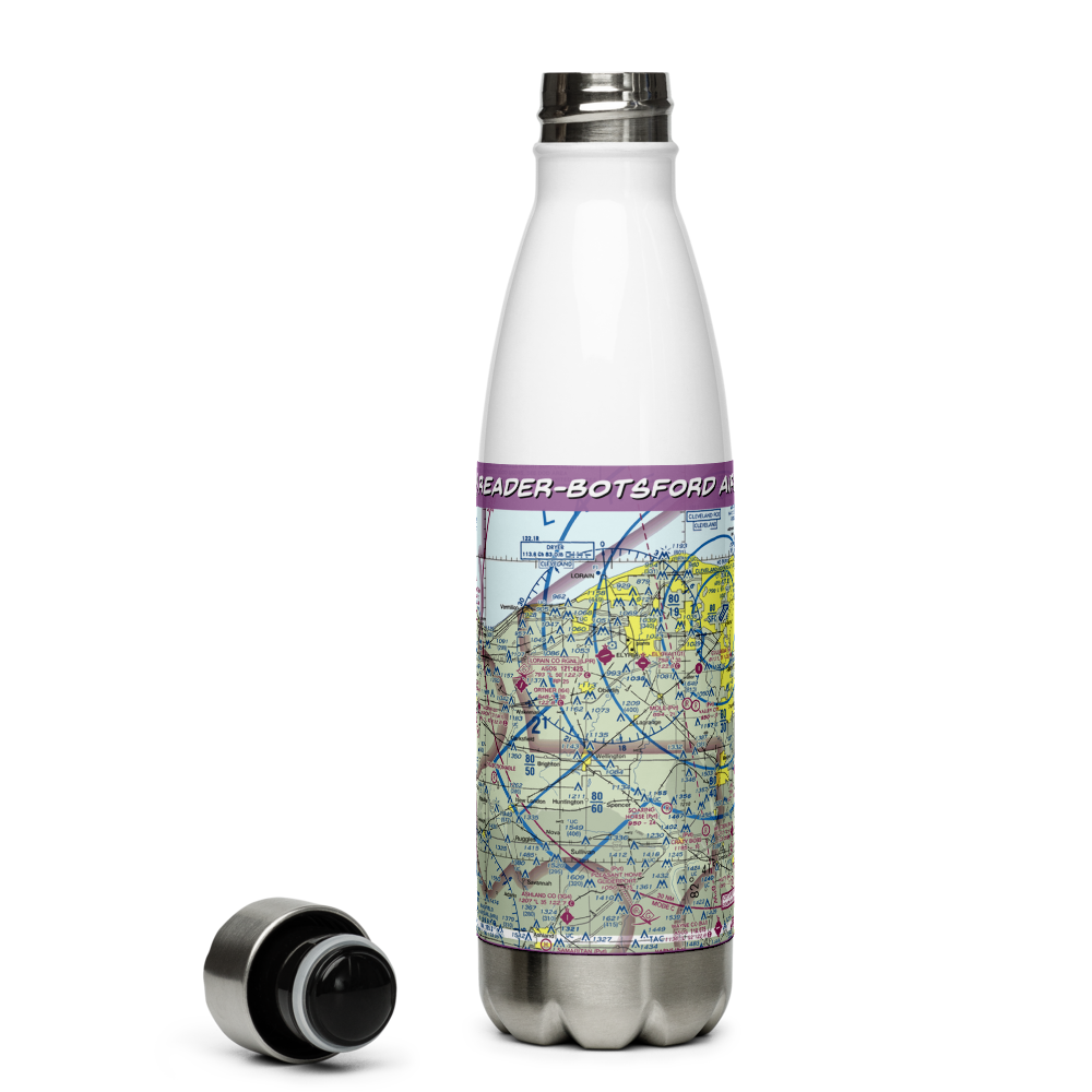 Reader-Botsford Airport (67D) VFR Sectional Water Bottle 