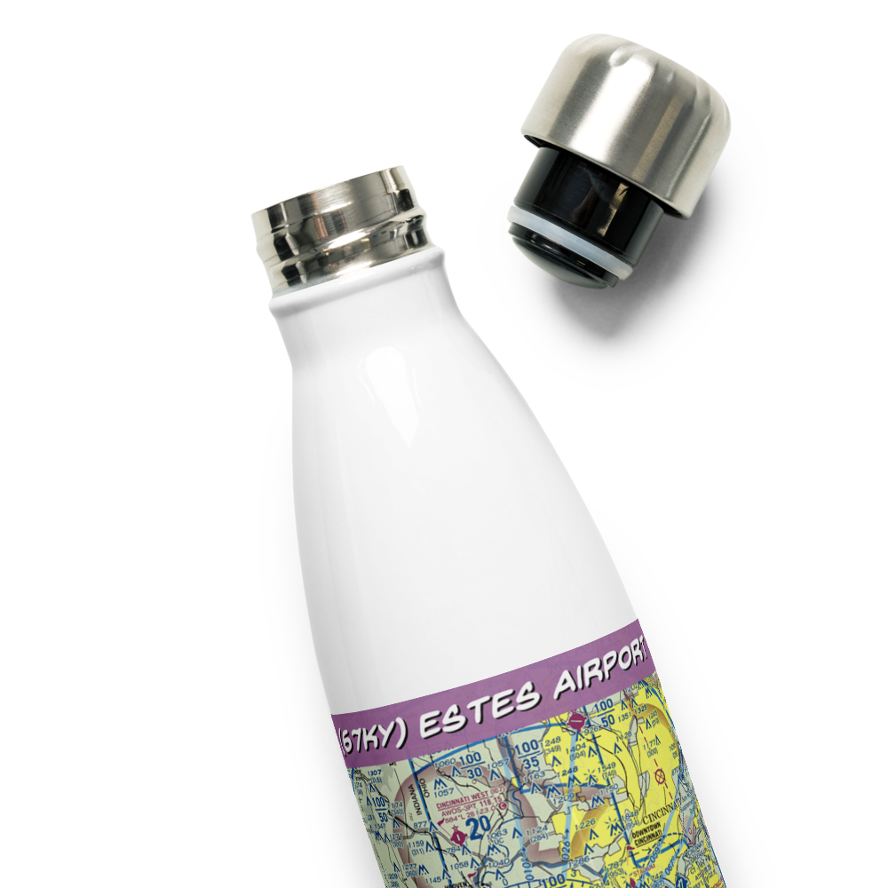 Estes Airport (67KY) VFR Sectional Water Bottle 