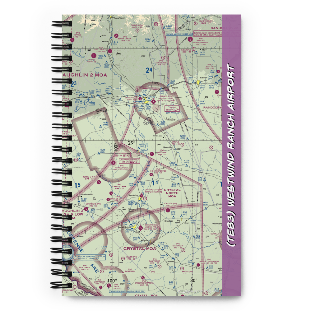 Westwind Ranch Airport (TE83) VFR Sectional Notebook 