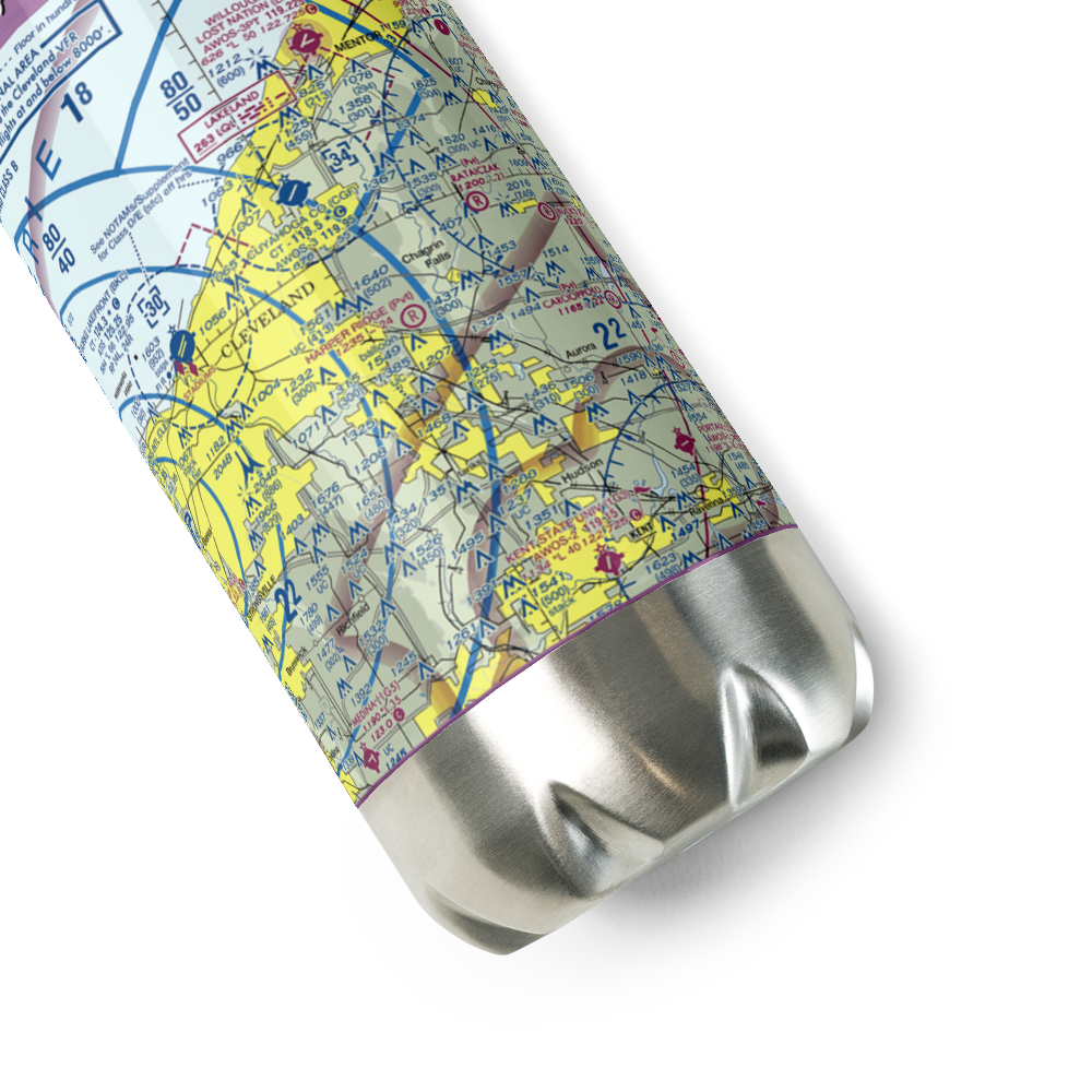 Harper Ridge Airport (67OH) VFR Sectional Water Bottle 